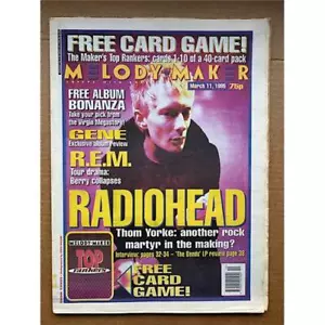 RADIOHEAD MELODY MAKER MAGAZINE MARCH 11 1995 - THOM YORKE COVER +3 PAGE INTERVI - Picture 1 of 1