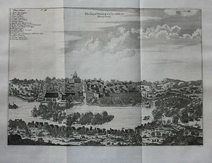 Original antique print PALEMBANG, SUMATRA, INDONESIA, Nieuhof, Churchill 1744 - Picture 1 of 4
