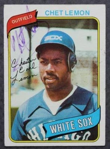 Chicago White Sox star Chet Lemon signed / autographed 1980 Topps card UNCOMMON- - Picture 1 of 1