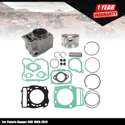 For Polaris Ranger 500 1999-14 cylinder piston Top End Rebuild Kit Engine Motor - Image 1 of 4