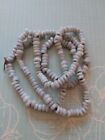 vintage strand 28" antique white milk glass mandrel wound African trade beads