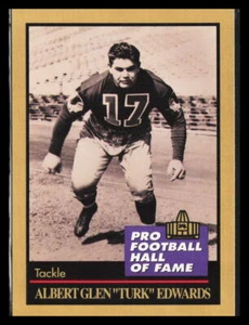 1991 Enor Pro Football HOF Albert Glen "Turk" Edwards #38 - Picture 1 of 2