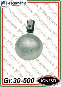 Piombo a sfera Fonderia Roma 30-500gr. "TOP' J" sgancio rapido traina drifting - Imagen 1 de 1