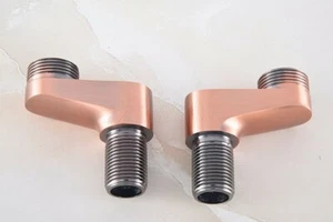 Grifo de bañera con pie de garra de cobre rojo antiguo brazos oscilantes ajustables Zba182 2 piezas - Imagen 1 de 8