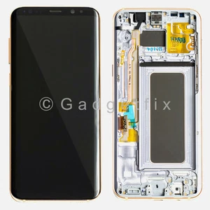 Gold LCD Screen Touch Screen Digitizer + Frame For Samsung Galaxy S8 G950V G950P - Zdjęcie 1 z 5