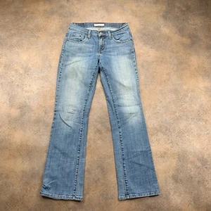 Levi's 529 Jeans donna (vita 30 pollici) (gamba 31 pollici) curvy bootcut blu - Foto 1 di 12