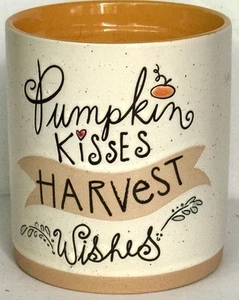 Pumpkin Kisses Spice Scented Candle Ceramic Halloween Decor By Spectrum 4x4” - Picture 1 of 4