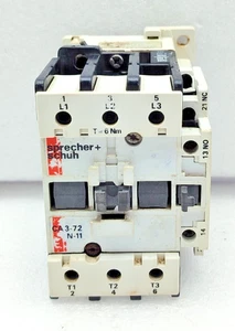 Sprecher+Schuh CA3-72-N-11 Motor Starter Contactor 220-230V 50Hz 260V 60Hz Used - Picture 1 of 7