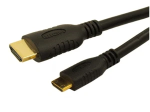 6inch HIGH-SPEED Mini-HDMI to HDMI  30 AWG Cable - Picture 1 of 2