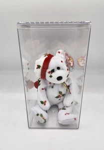 Ty Beanie Baby 1998 Urlaub Teddy nicht mehr produziert mit Etikett im Etui Vintage Plüsch Neu mit Etikett - Bild 1 von 7