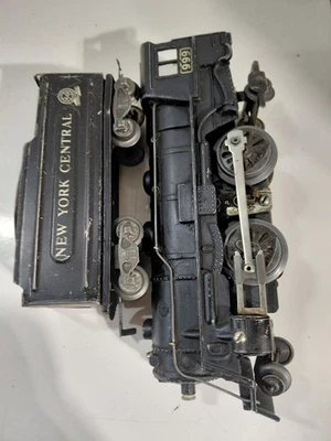 Marx 999 O Gauge Model Railroad 2-4-2 Steam Engine &  New York Central Tender - Image 1 of 4