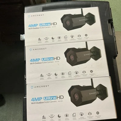 Amcrest 4MP UltraHD PoE Outdoor Bullet Camera - Image 1 of 3
