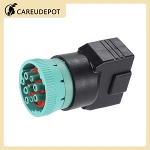 Conector de diagnóstico adaptador hembra 9 pines J1939 a OBD2 16 pines reemplazar - Imagen 1 de 7