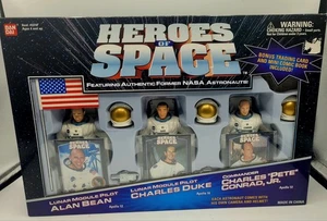 Figurine vintage Bandai Heroes Of Space Bean, Duke, Conrad Jr in scatola nuove - Foto 1 di 5