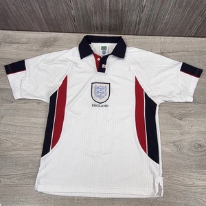 Camisa Retro Inglaterra Fútbol Sorteo 1997-1999 Hombre Talla M Mediana Blanca   - Imagen 1 de 21