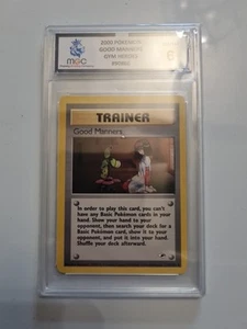 Trainer Good Manners 2000 Gym Heroes Mgc 6 Graded Pokemon Card Pokémon Card - Picture 1 of 3