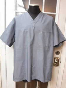 Medline Gray Color V-Neck Short Sleeve Scrub Shirt Men XXL ~NWOT~ - Picture 1 of 6