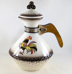 Vernon Kilns Metlox Poppytrail Red Rooster Carafe With Lid - Picture 1 of 11