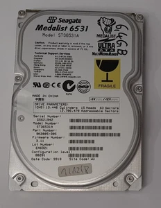 Disco rigido Seagate ST36531A IDE (6,4 GB, retrò, 1998) - Foto 1 di 3