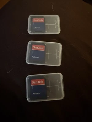 SanDisk MicroSD Micro SD to SD HC SDHC Adapter Memory Card Reader - Image 1 of 4