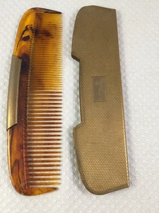 Vintage Kigu London Comb and Gold Tone Case - Picture 1 of 9