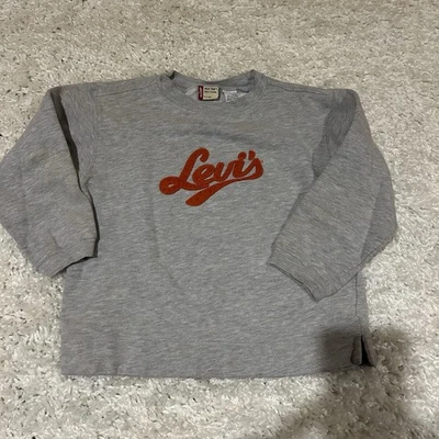 Sudadera clásica vintage Levi's Red Tab juvenil talla 7X letras grandes retro gris Foto 1 de 4