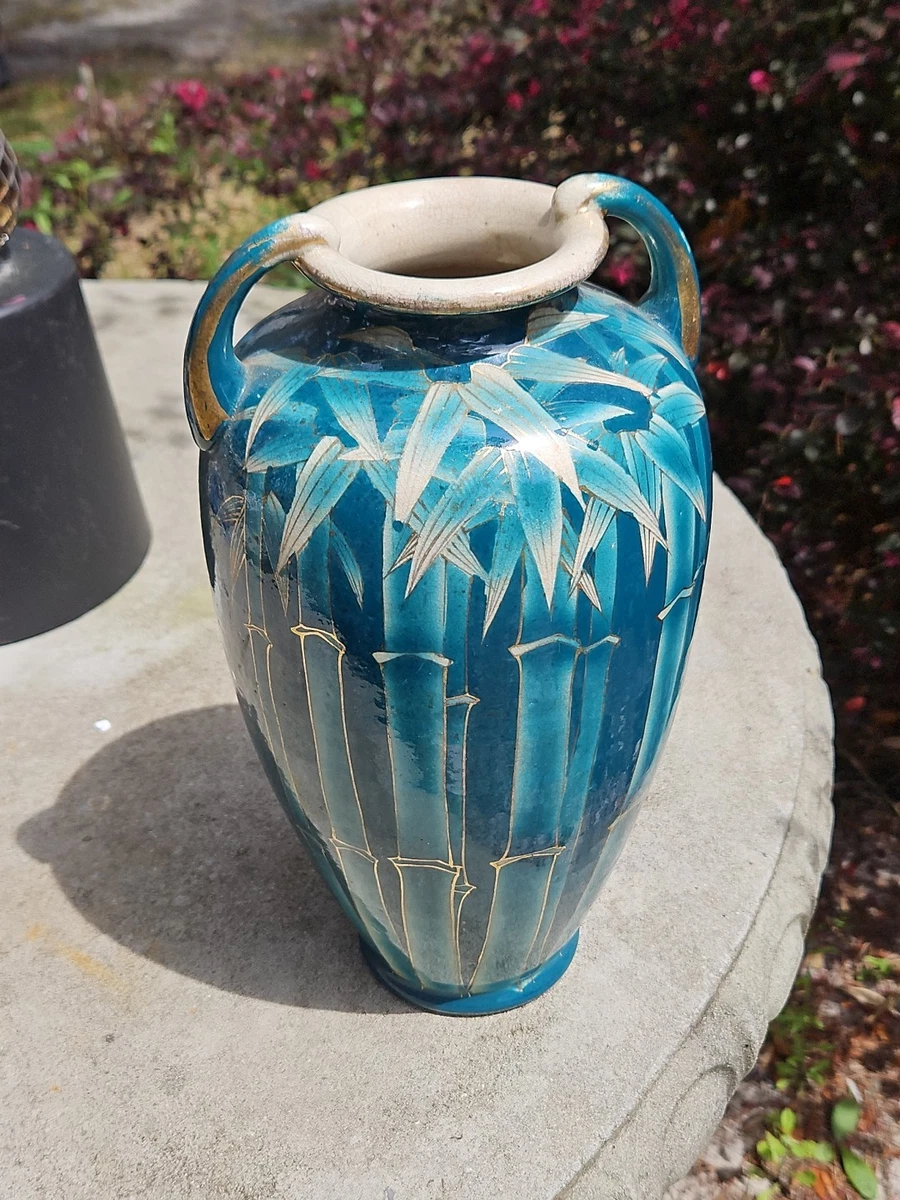 绿色日本古董花瓶| eBay