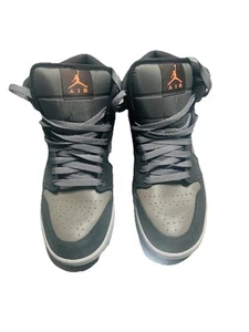 Nike Air Jordan 1 Mid “Night Stadium Orange Grey” – Size 8.5 Good Tread - Picture 1 of 8