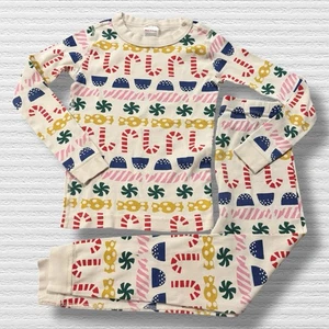 Hanna Andersson Organic Cotton Pajamas Stocking Sweets Holiday 6-7 Play - Picture 1 of 6