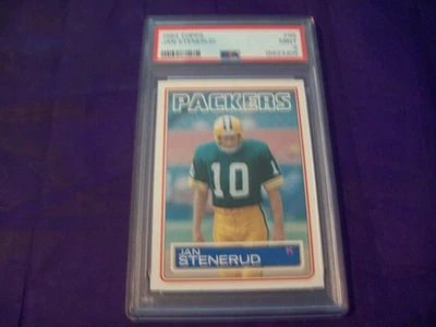 1983 TOPPS FOOTBALL #85 JAN STENERUD PSA 9 - Image 1 of 2