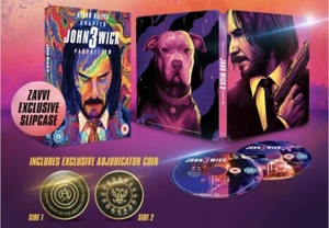John Wick Parabellum Chapter 3 2-Discs 4k Bluray UK Steelbook NEW BONUS Coin - Picture 1 of 5
