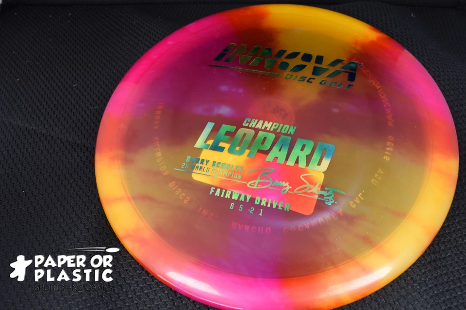 Innova Champion LEOPARD Disc Golf 175 G Fairway Driver Dyed NEW Foil Green Stamp - Image 1 of 1