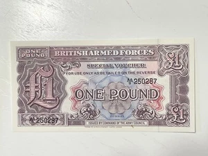 1948 BRITISH ARMY SPECIAL COUCHER 1 POUND P-M22A UNC - Bild 1 von 2