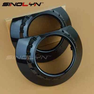 Black ZKW E46-R Bezels Shrouds Covers Masks Replacement For Projector Lens - Foto 1 di 6