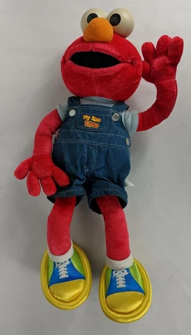 VTG 2002 My Size Elmo Fisher Price Talking Plush Toy Sesame Street Works 28 Inch Cover