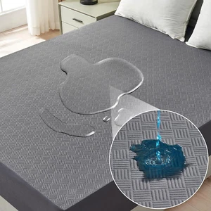 100% Waterproof Mattress Protector Queen Noiseless 3D Air Fabric Bed Cover Cool - Picture 1 of 10