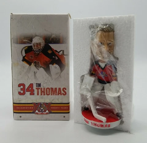 Tim Thomas #34 Florida Panthers 20 Year Celebrate Bobblehead NHL Goalie SGA 2013 Cover