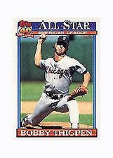 1991 Topps Micro Baseball #396 Bobby Thigpen AS 