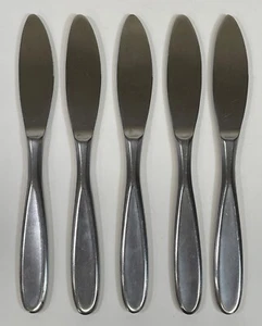 5PC RETRONEU TIVOLI CONTOUR 18/10 SATIN STAINLESS DINNER KNIFE FLATWARE LOT - Picture 1 of 3