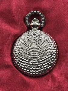 VTG Style Chrome Elaborately Embossed Pocket Watch (Working)(I.100/AL1/18) - Picture 1 of 12