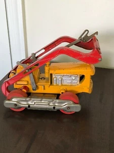 Vintage Hubley Yellow Diesel Front End Loader Bulldozer - Picture 1 of 12