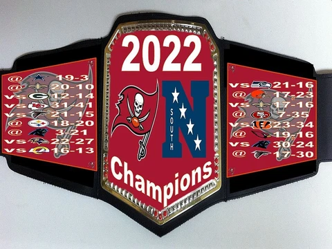 Tampa Bay Buccaneers 2022 NFC South Division Champions Championship Belt Cover
