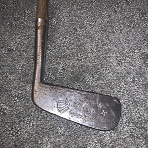 Antiker 1900er Wright & Ditson Bee Line Putter F1 Holzgriff Golfschläger RH - Bild 1 von 7