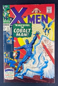 X-Men (1963) #31 Muy bien/en muy buen estado (7,0) primera aplicación Cobalt Jack Kirby sw - Imagen 1 de 2