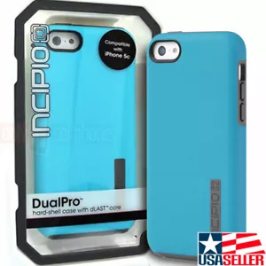 NEW Incipio Dual Layer Case Impact-Absorbing Blue Hybrid Cover for iPhone 5c - Picture 1 of 6