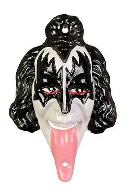 Gene Simmons KISS Tongue Bottle Opener, Cast Iron Wall Mounted Beer Bar Man Cave - Image 1 of 4