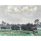 Colville Infantry Advancing Heino WWII War Painting Extra Large Art Poster