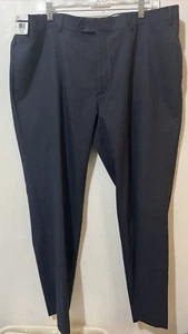Ralph Ralph Lauren Comfort Flex Pants Mens 40x30 Blue Check Flat Front Slim NEW - Picture 1 of 7