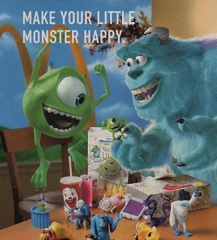 Pick and Choose Monsters Inc McDonald's Happy Meal Figures 2001 Cover