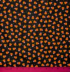 Halloween Zuckermais Stoff - HALBER YARD - Nähen Quilten 100 % Baumwolle Mini klein - Bild 1 von 1